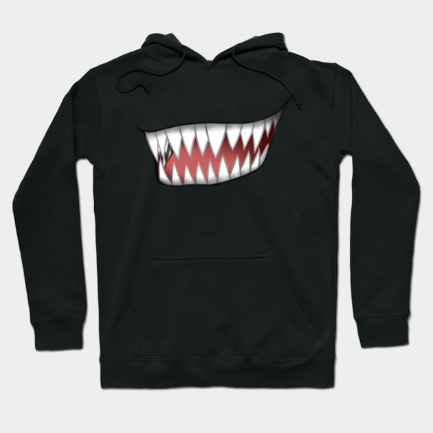 Shark mouth Hoodie by gold package